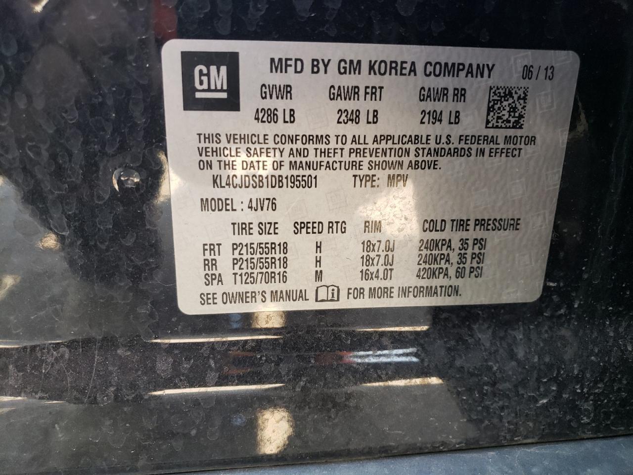 2013 BUICK ENCORE PREMIUM