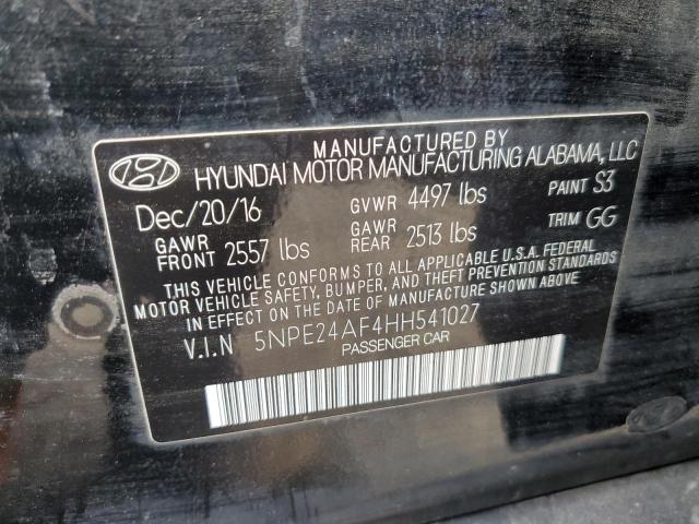 2017 HYUNDAI SONATA SE